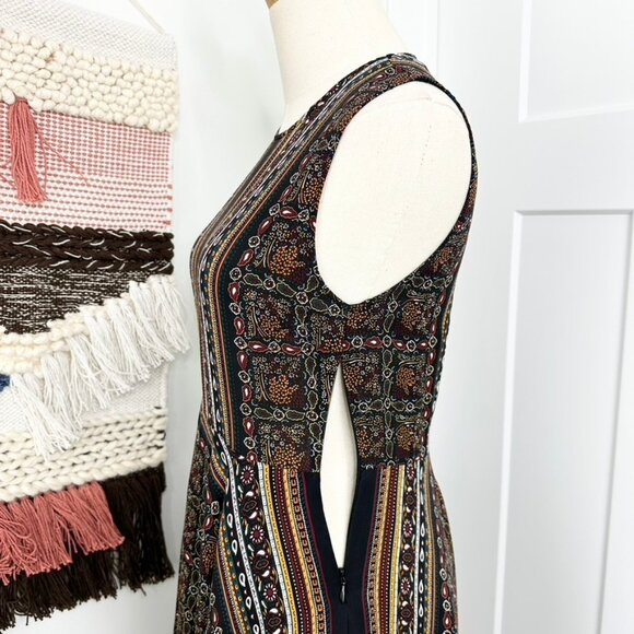 A.L.C. Hartmann Scarf Print Sleeveless Asymmetric Silk Dress Black Size 2 - Picture 8 of 12